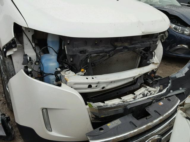 2FMDK3JCXEBB19889 - 2014 FORD EDGE SEL WHITE photo 9