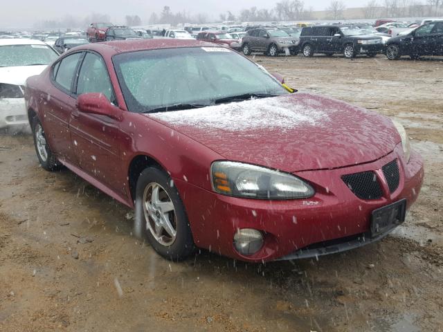 2G2WP522741138277 - 2004 PONTIAC GRAND PRIX BURGUNDY photo 1