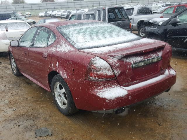 2G2WP522741138277 - 2004 PONTIAC GRAND PRIX BURGUNDY photo 3