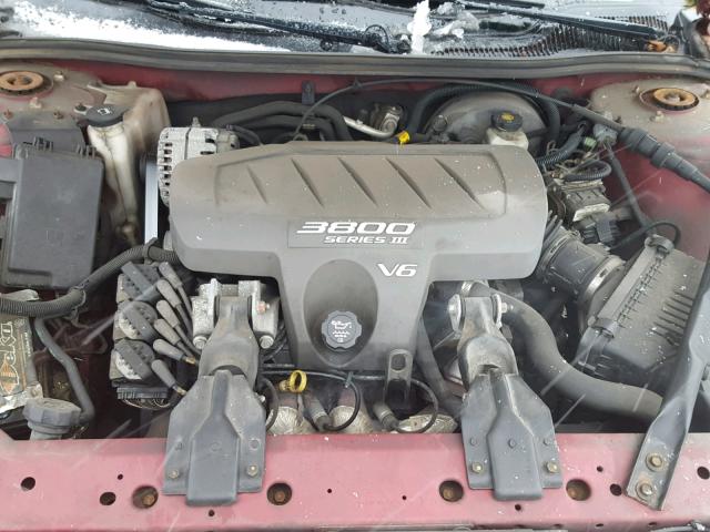 2G2WP522741138277 - 2004 PONTIAC GRAND PRIX BURGUNDY photo 7