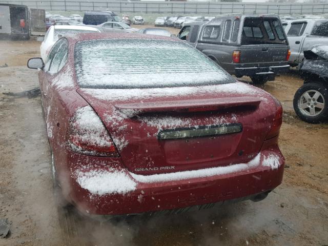 2G2WP522741138277 - 2004 PONTIAC GRAND PRIX BURGUNDY photo 9
