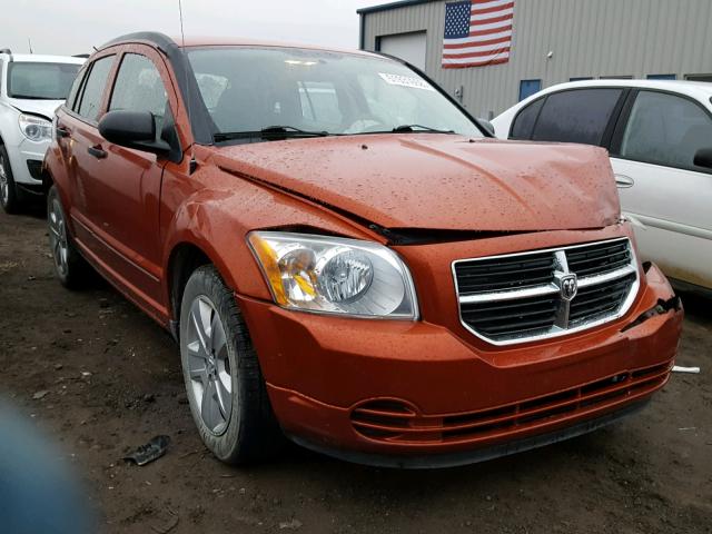 1B3HB48B37D407051 - 2007 DODGE CALIBER SX ORANGE photo 1