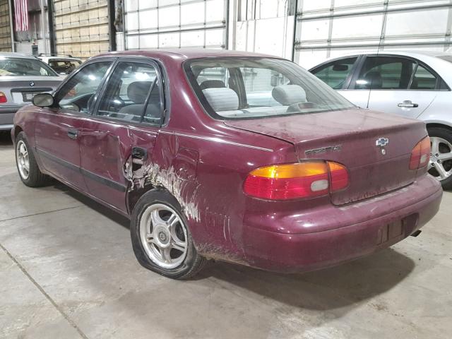 1Y1SK5281WZ429571 - 1998 CHEVROLET GEO PRIZM RED photo 3