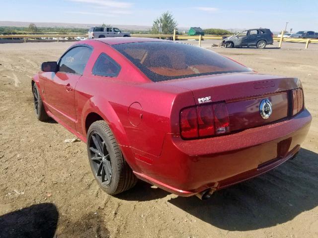 1ZVHT82H565100566 - 2006 FORD MUSTANG GT RED photo 3