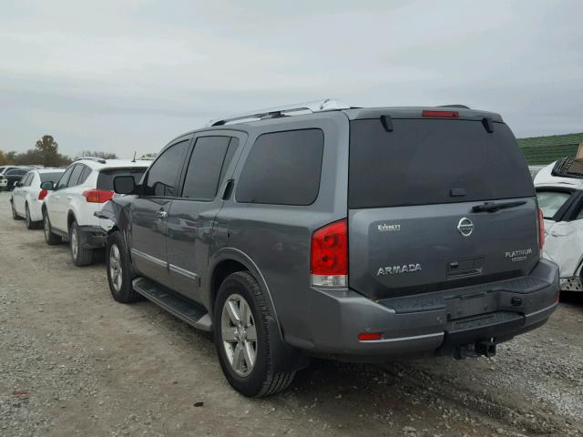 5N1BA0NE4DN614791 - 2013 NISSAN ARMADA PLA GRAY photo 3