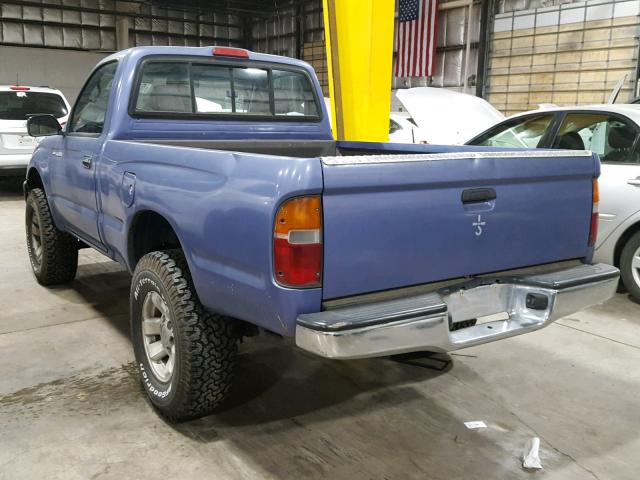 4TANM92NXXZ547575 - 1999 TOYOTA TACOMA PRE BLUE photo 3