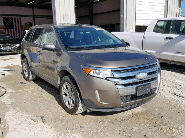 2FMDK3JC0DBA17662 - 2013 FORD EDGE SEL CHARCOAL photo 1