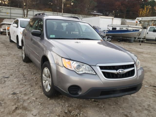 4S4BP60C196315753 - 2009 SUBARU OUTBACK SILVER photo 1