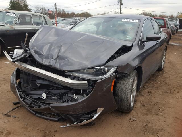 1C3CCCAB4FN724778 - 2015 CHRYSLER 200 LIMITE GRAY photo 2