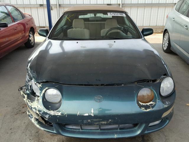 JT5FG02T9V0043154 - 1997 TOYOTA CELICA GT GREEN photo 9