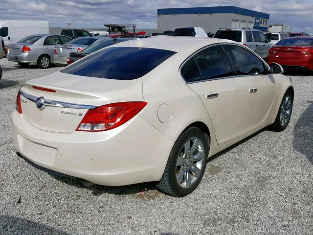 2G4GS5EV2C9213869 - 2012 BUICK REGAL PREM WHITE photo 4