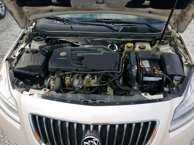 2G4GS5EV2C9213869 - 2012 BUICK REGAL PREM WHITE photo 7