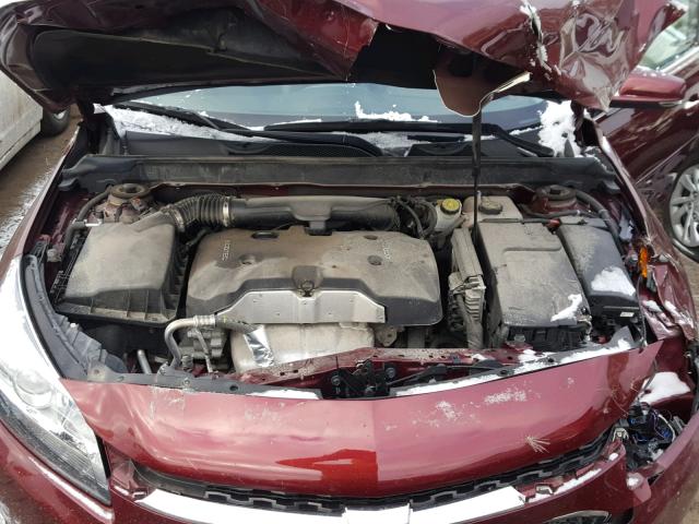 1G11C5SL2FF353922 - 2015 CHEVROLET MALIBU 1LT მუქწითელი ფოტო 7