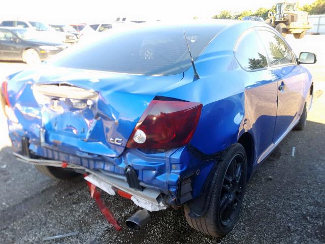 JTKDE167X60136988 - 2006 TOYOTA SCION TC ლურჯი ფოტო 4