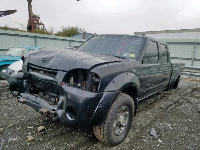 1N6ED29Y44C480852 - 2004 NISSAN FRONTIER C BLACK photo 2