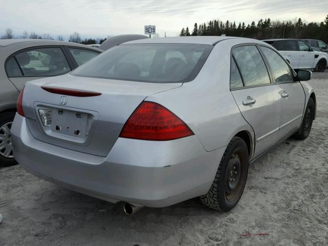 1HGCM56117A807812 - 2007 HONDA ACCORD VAL SILVER photo 4