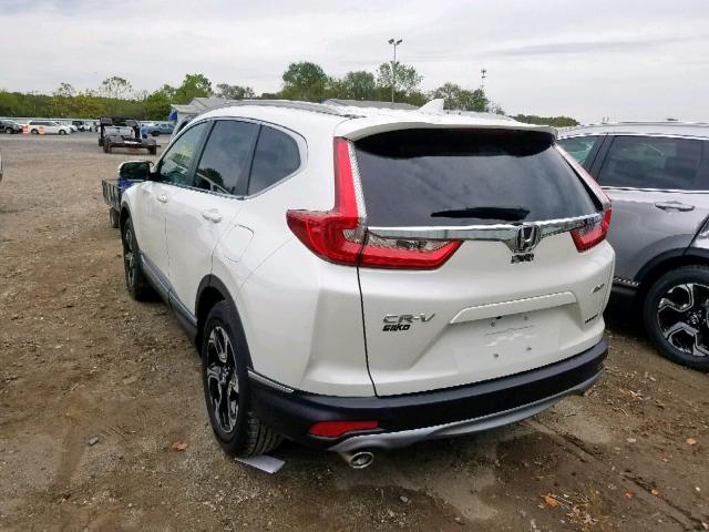 5J6RW2H92JL009099 - 2018 HONDA CR-V TOURI WHITE photo 3