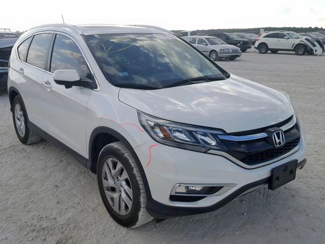 5J6RM3H70FL015310 - 2015 HONDA CR-V EXL WHITE photo 1