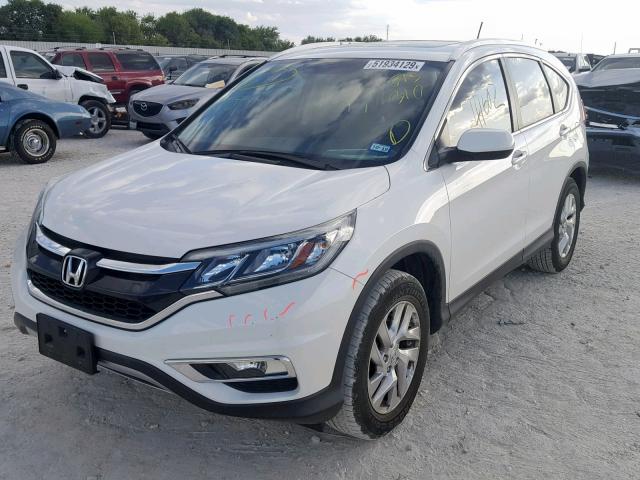 5J6RM3H70FL015310 - 2015 HONDA CR-V EXL WHITE photo 2