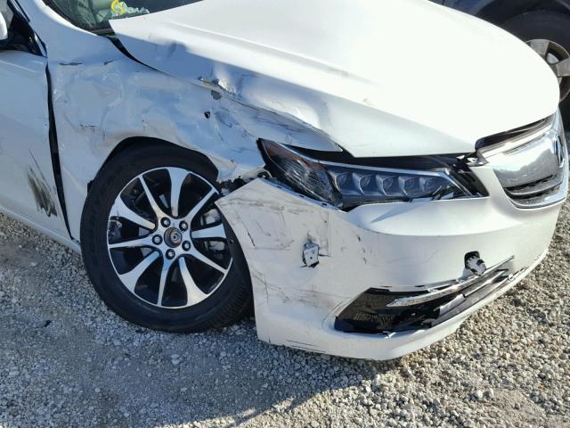 19UUB1F53GA013805 - 2016 ACURA TLX TECH WHITE photo 9