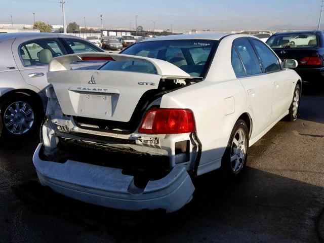 4A3AA46H43E215374 - 2003 MITSUBISHI GALANT ES WHITE photo 4