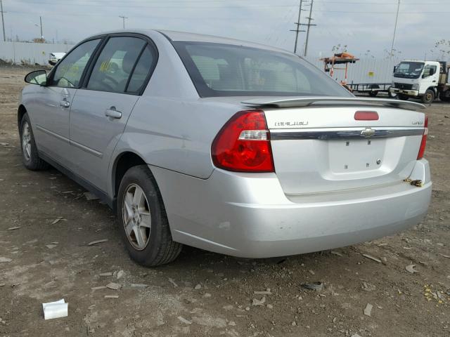 1G1ZT528X5F260112 - 2005 CHEVROLET MALIBU LS 银色 照片 3