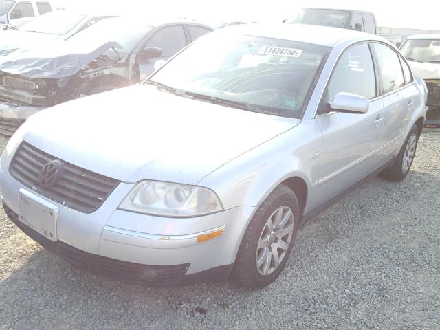 WVWPD63B43P434288 - 2003 VOLKSWAGEN PASSAT GLS SILVER photo 2