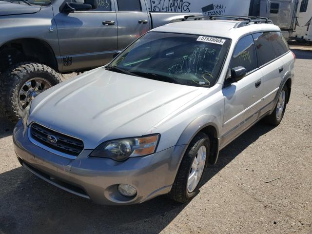 4S4BP61C957312554 - 2005 SUBARU LEGACY OUT SILVER photo 2