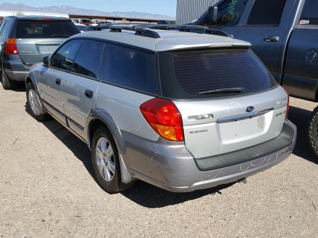 4S4BP61C957312554 - 2005 SUBARU LEGACY OUT SILVER photo 3