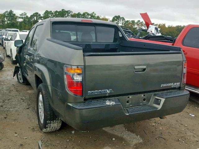 2HJYK16476H522525 - 2006 HONDA RIDGELINE GREEN photo 3