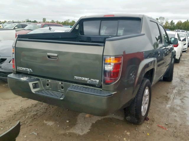 2HJYK16476H522525 - 2006 HONDA RIDGELINE GREEN photo 4