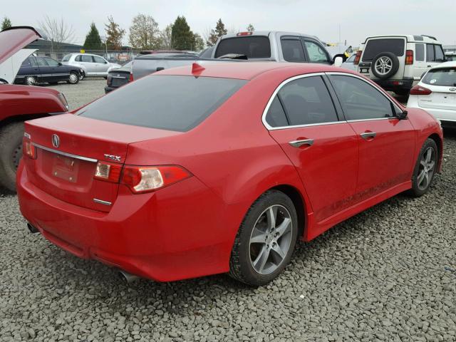 JH4CU2F81CC021628 - 2012 ACURA TSX SE RED photo 4