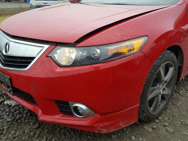 JH4CU2F81CC021628 - 2012 ACURA TSX SE RED photo 9