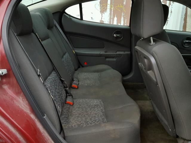 2G2WS522041113557 - 2004 PONTIAC GRAND PRIX Бордовый фото 6