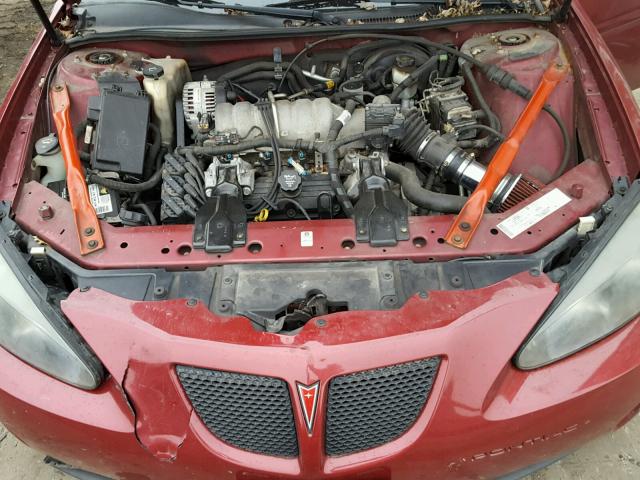2G2WS522041113557 - 2004 PONTIAC GRAND PRIX Бордовый фото 7