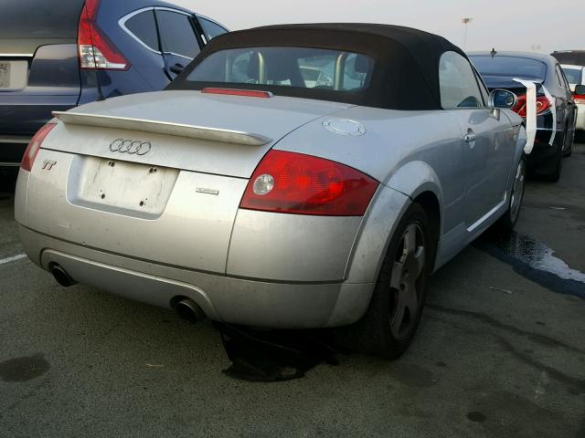 TRUUT28N711004388 - 2001 AUDI TT QUATTRO SILVER photo 4