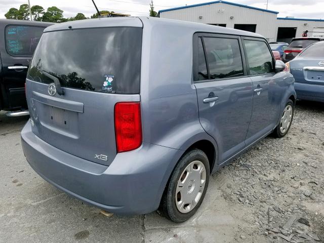 JTLKE50E791075423 - 2009 TOYOTA SCION XB ლურჯი ფოტო 4