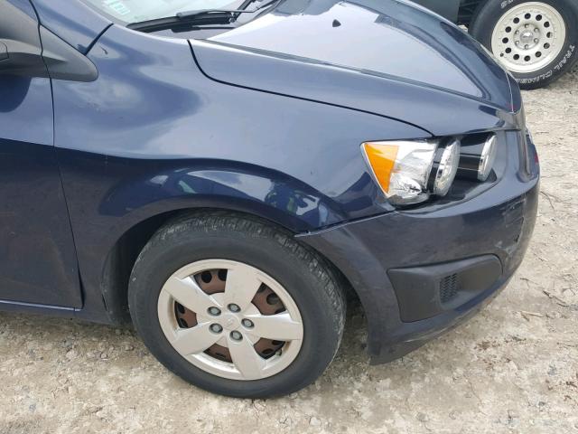 1G1JB5SH6F4173756 - 2015 CHEVROLET SONIC LS 蓝色 照片 9