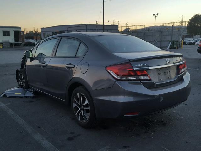 2HGFB2F96DH504447 - 2013 HONDA CIVIC EXL GRAY photo 3