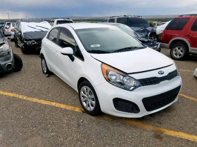 KNADM5A33D6135212 - 2013 KIA RIO LX WHITE photo 1