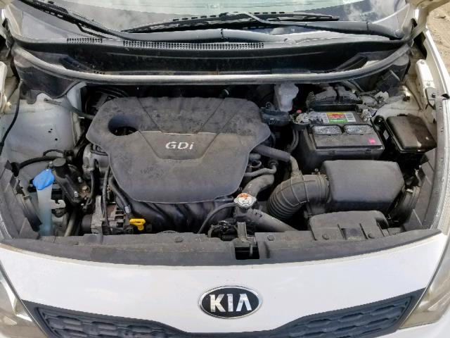 KNADM5A33D6135212 - 2013 KIA RIO LX WHITE photo 7