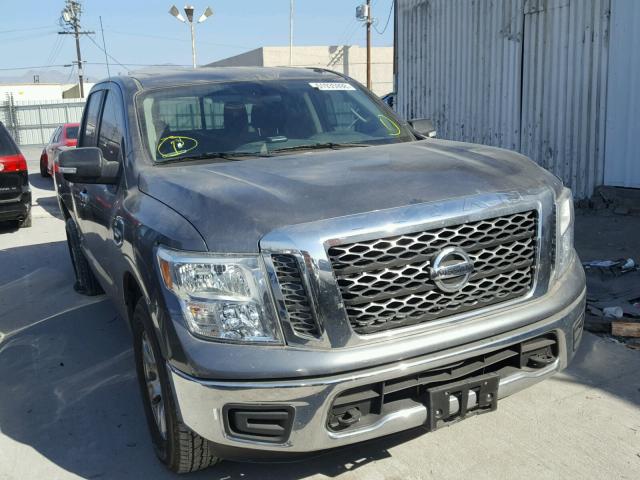 1N6AA1EJ3HN500674 - 2017 NISSAN TITAN S GRAY photo 1