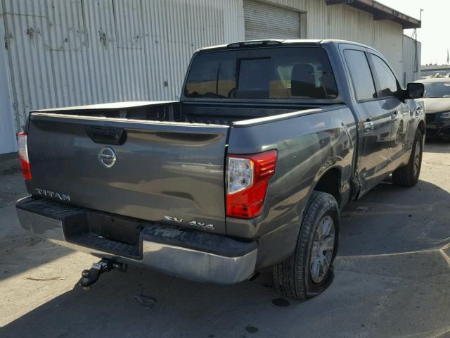 1N6AA1EJ3HN500674 - 2017 NISSAN TITAN S GRAY photo 4