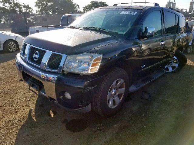 5N1AA08B06N725922 - 2006 NISSAN ARMADA SE BLACK photo 2