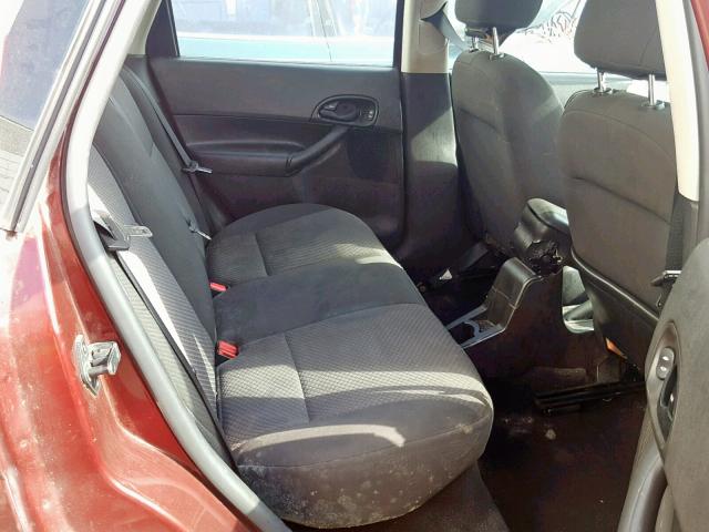 1FAHP37N27W312867 - 2007 FORD FOCUS ZX5 RED photo 6