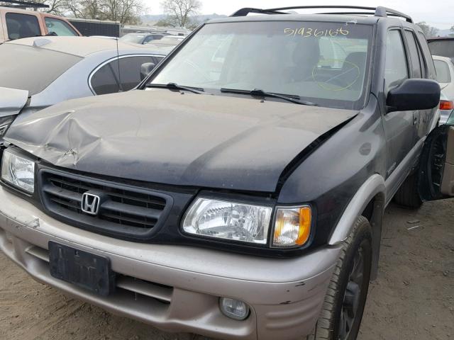4S6CK58W724401587 - 2002 HONDA PASSPORT E BLUE photo 2