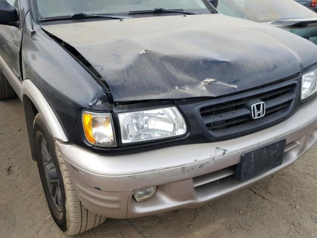 4S6CK58W724401587 - 2002 HONDA PASSPORT E BLUE photo 9