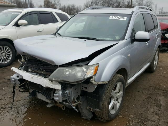 JA4LS31W58Z020080 - 2008 MITSUBISHI OUTLANDER SILVER photo 2