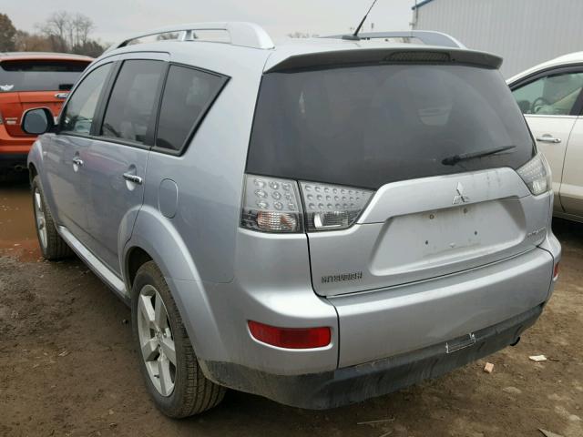 JA4LS31W58Z020080 - 2008 MITSUBISHI OUTLANDER SILVER photo 3