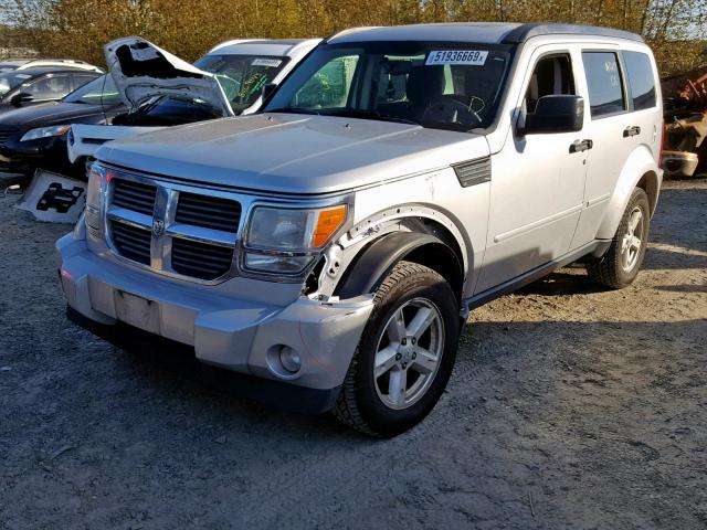 1D8GU58K58W153568 - 2008 DODGE NITRO SLT SILVER photo 2